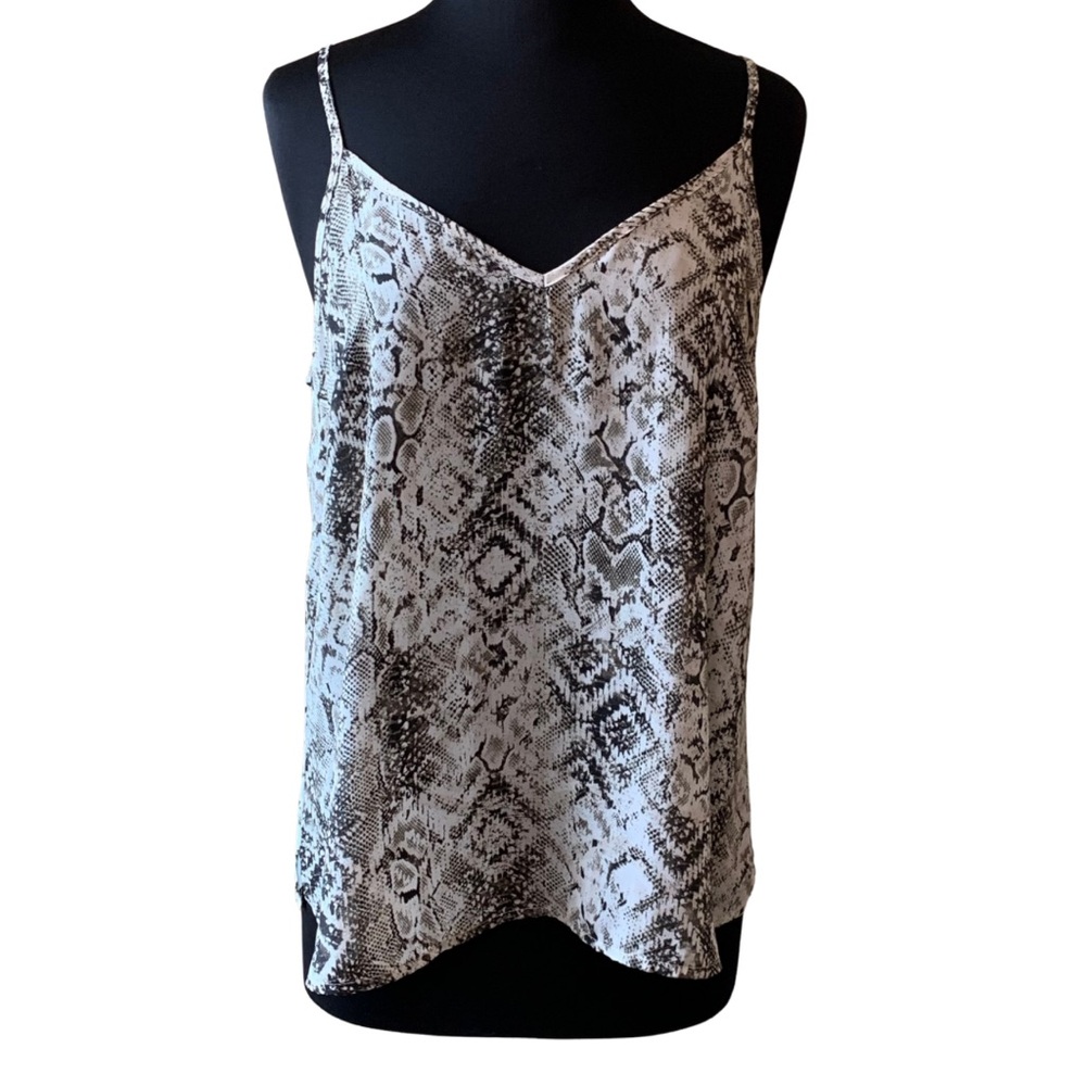 ALLISON JOY Reptile Print Cami Large EVEREVE Cream Brown